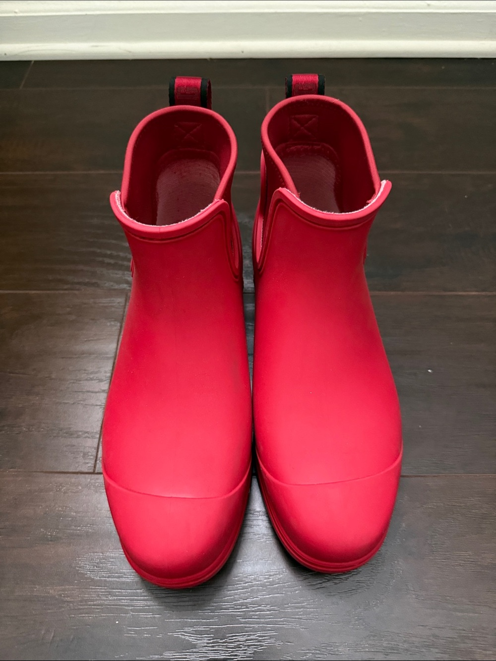 UGG Bright Red Women's Ankle Rain Boots
